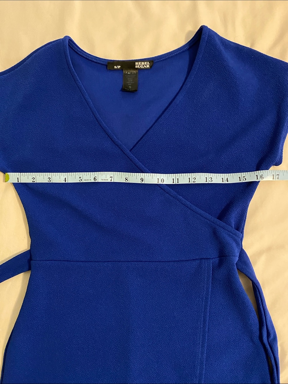Rebel Sugar Royal Blue Mini Dress Sz S
